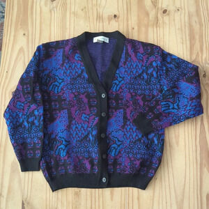 Vintage Camela 1990's 100% wool cardigan size  S